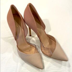 Aldo Women's Pink Pointed Toe Heels sz.8